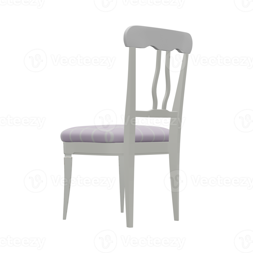 Realistic Chair Illustration. 3D Render. png