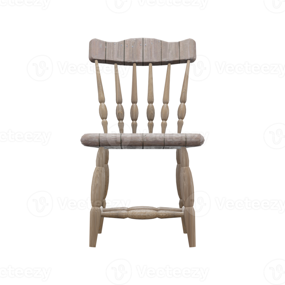 Realistic Chair Illustration. 3D Render. png