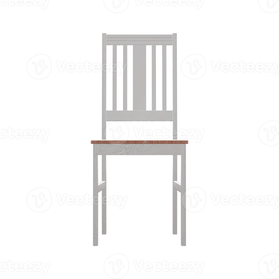 Realistic Chair Illustration. 3D Render. png