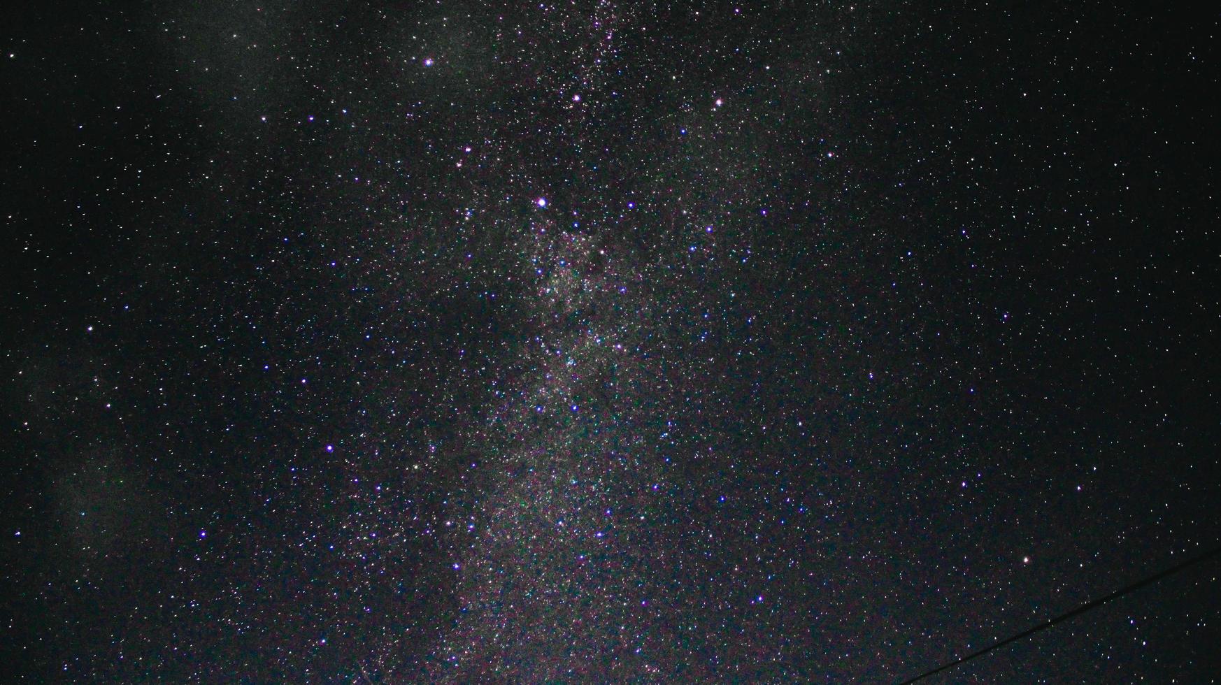 cielo lleno de estrellas foto