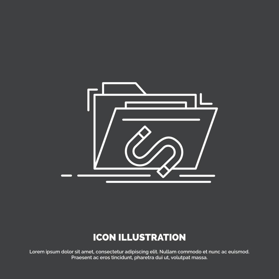 Backdoor. exploit. file. internet. software Icon. Line vector symbol for UI and UX. website or mobile application