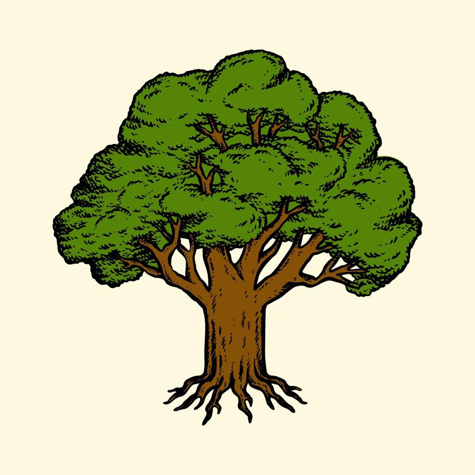 ilustración de diseño de árbol vector