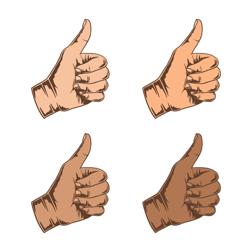 Thumbs Up Design Illustration vector