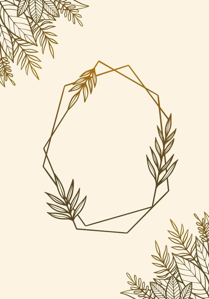 Floral Frame Design Illustration vector