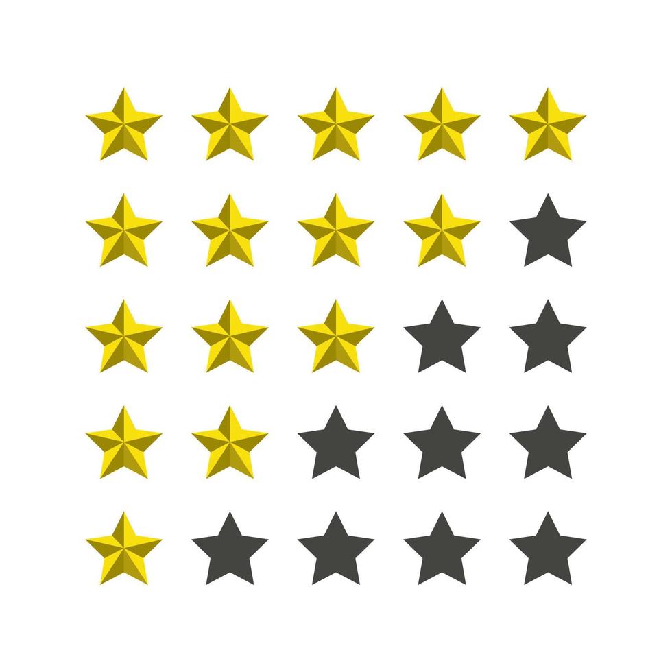 Star Rating For Light Mode vector