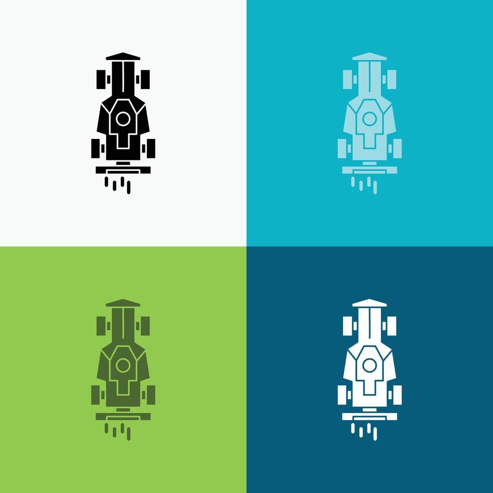 Car. formula. game. racing. speed Icon Over Various Background. glyph style design. designed for web and app. Eps 10 vector illustration