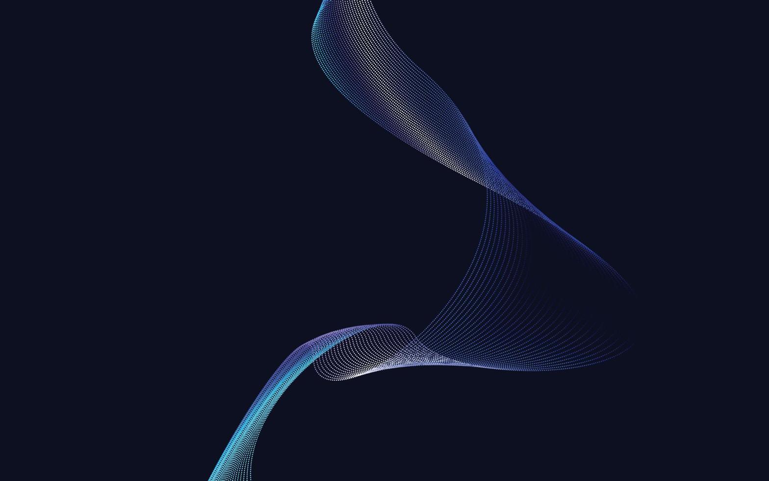 Wave with shadow. Abstract Blue Gradient lines on a background vector