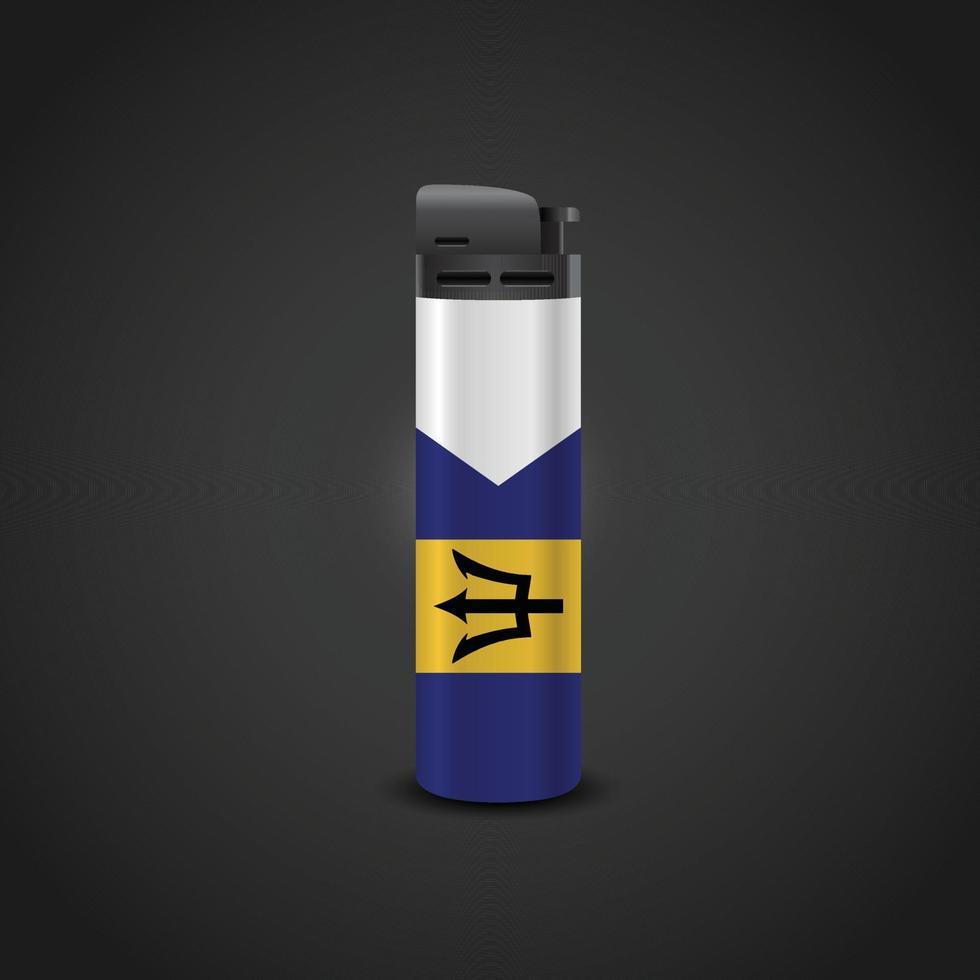 Barbados Cigrette Lighter Vector design