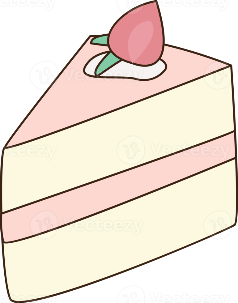 cute hand draw doodle food bakery png