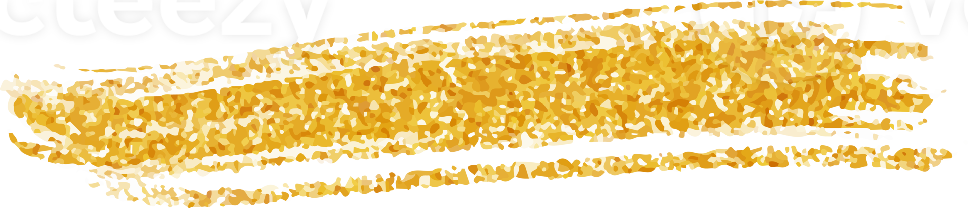 coup de pinceau de paillettes d'or png