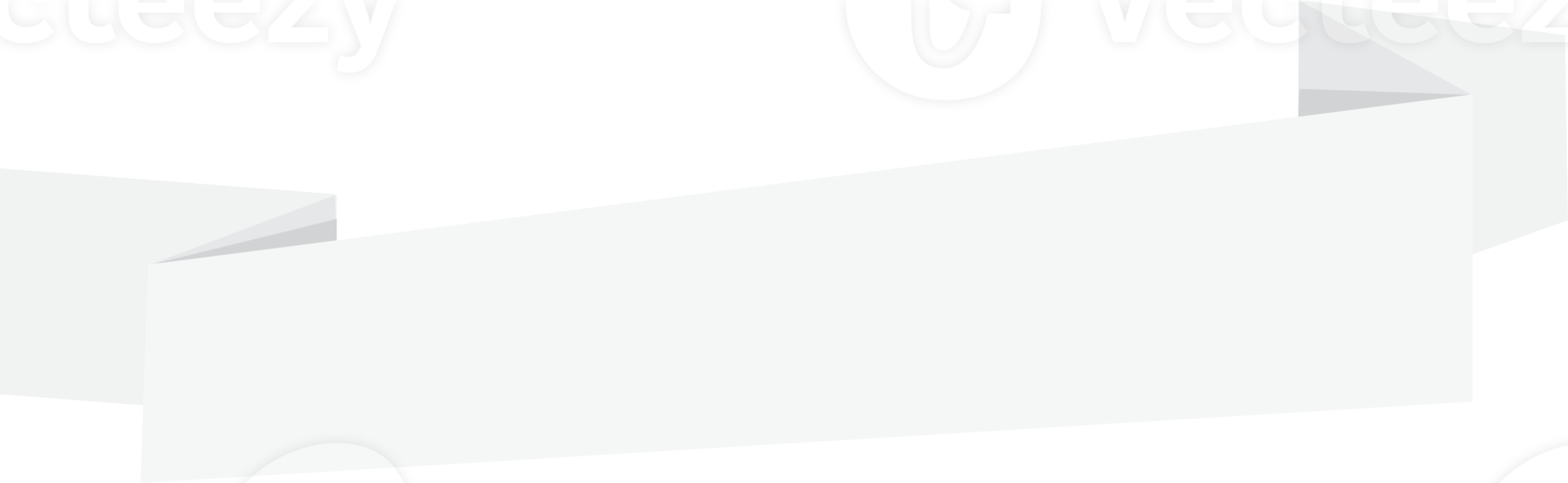 white paper folding origami banner png