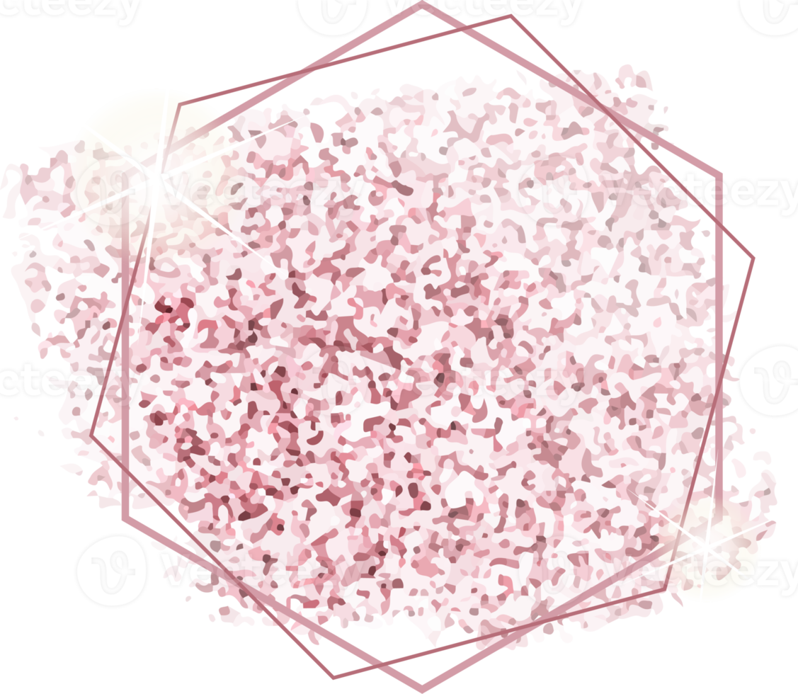 pink rose gold glitter frame banner 12958420 PNG