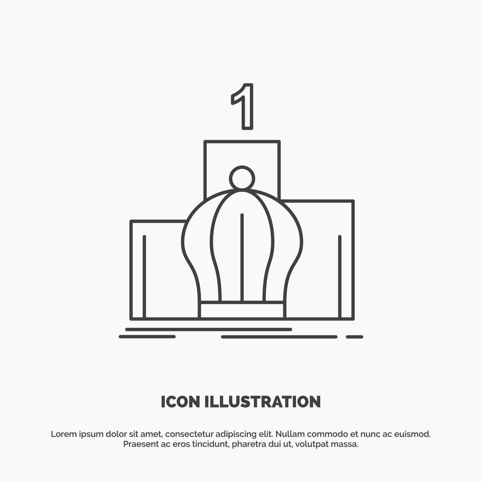 Crown. king. leadership. monarchy. royal Icon. Line vector gray symbol for UI and UX. website or mobile application