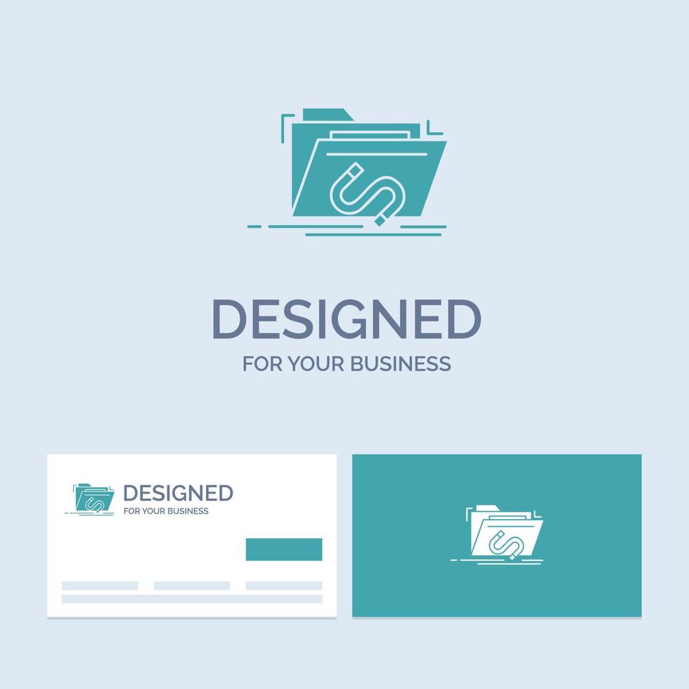 Backdoor. exploit. file. internet. software Business Logo Glyph Icon Symbol for your business. Turquoise Business Cards with Brand logo template. vector