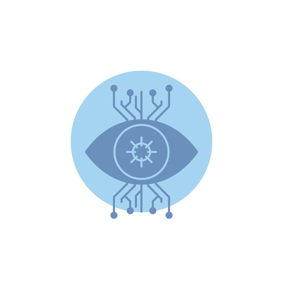 Infrastructure. monitoring. surveillance. vision. eye Glyph Icon. vector
