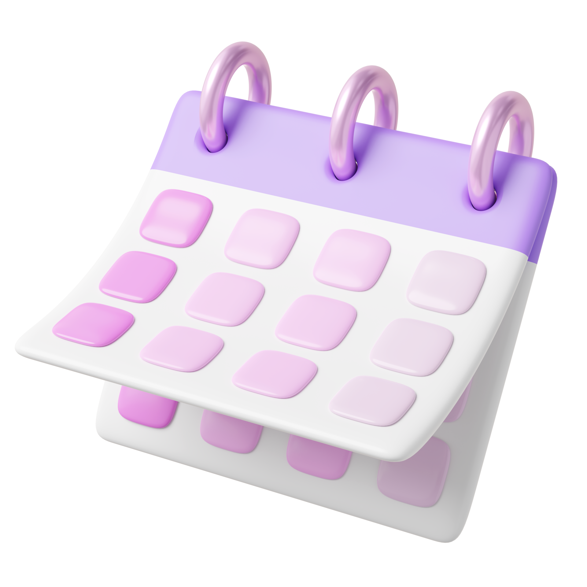 Free 3D Calendar assignment icon. Purple calender paper floating on  transparent. Plan, events, reminder concept. Pink copy space for text or  date. Cartoon icon minimal smooth. 3d rendering. 12958748 PNG with  Transparent