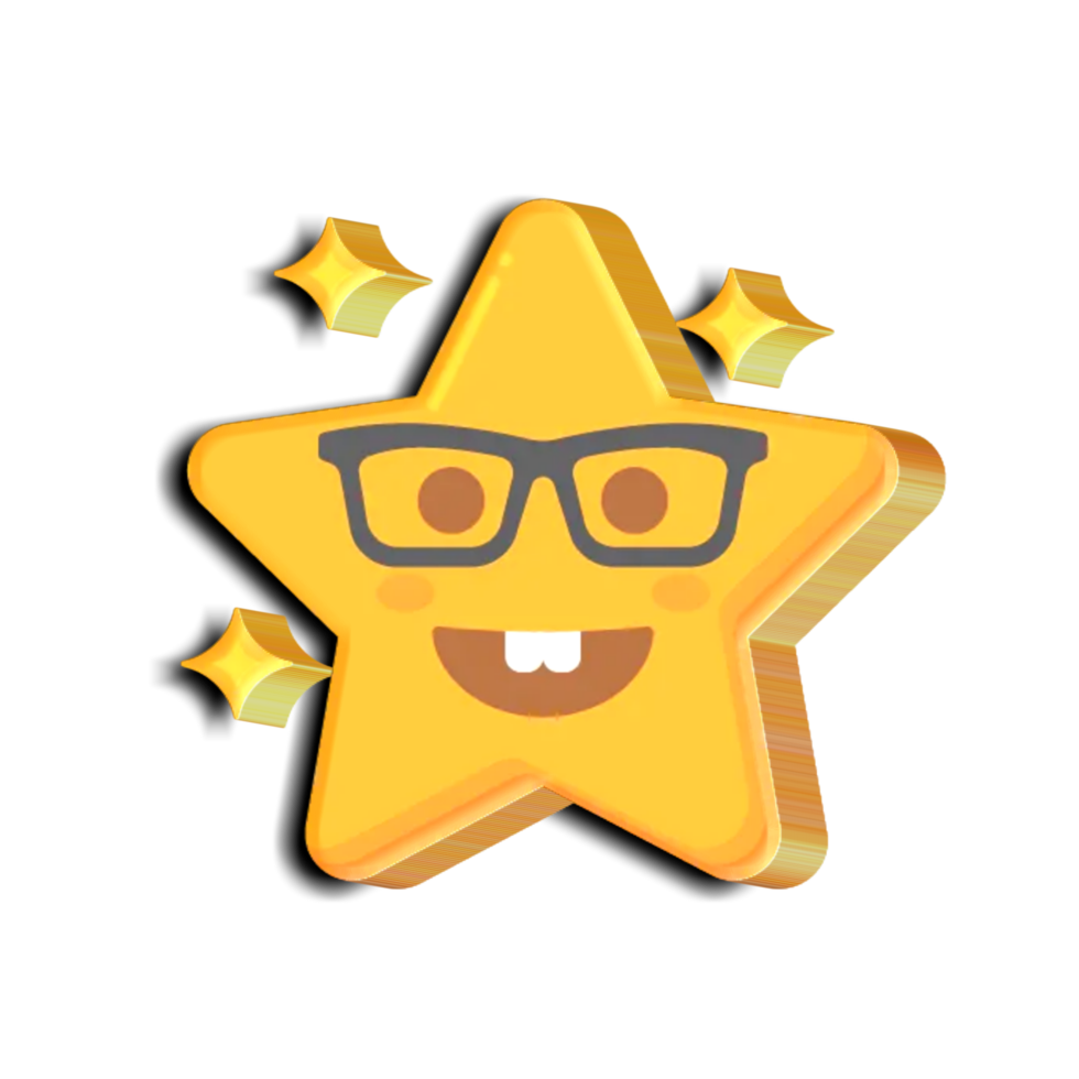 Cute star emoji png