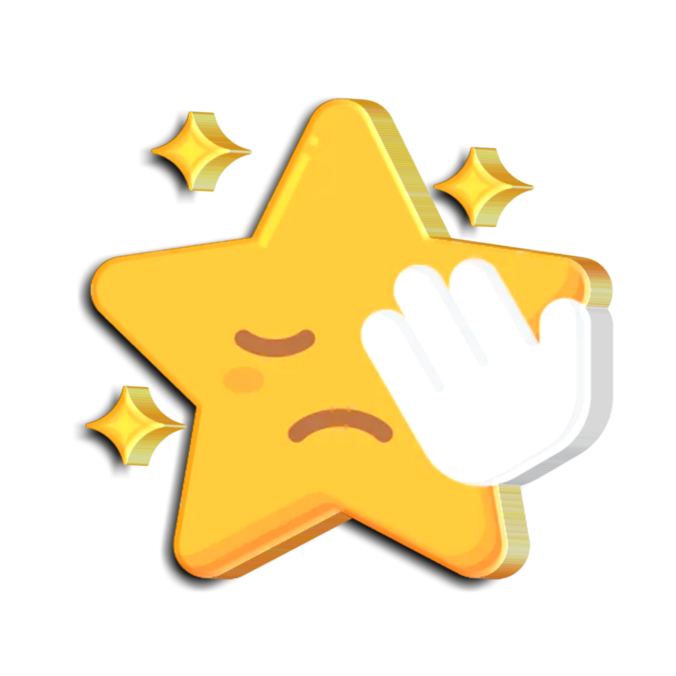 Cute star emoji png