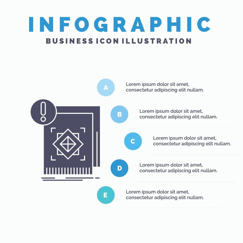 structure. standard. infrastructure. information. alert Infographics Template for Website and Presentation. GLyph Gray icon with Blue infographic style vector illustration.