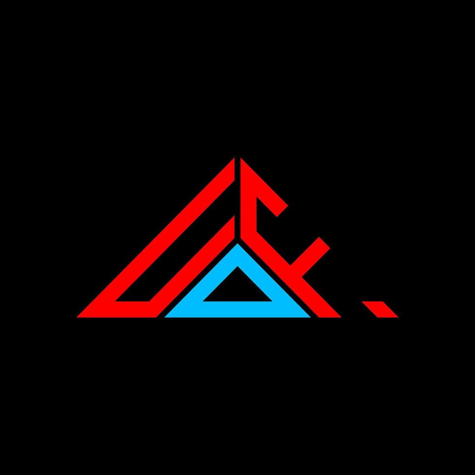 UDF letter logo creative design with vector graphic, UDF simple and modern logo in triangle shape.