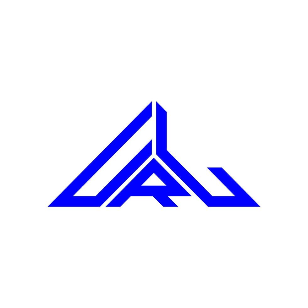diseño creativo del logotipo de la letra url con gráfico vectorial, logotipo simple y moderno de la url en forma de triángulo. vector