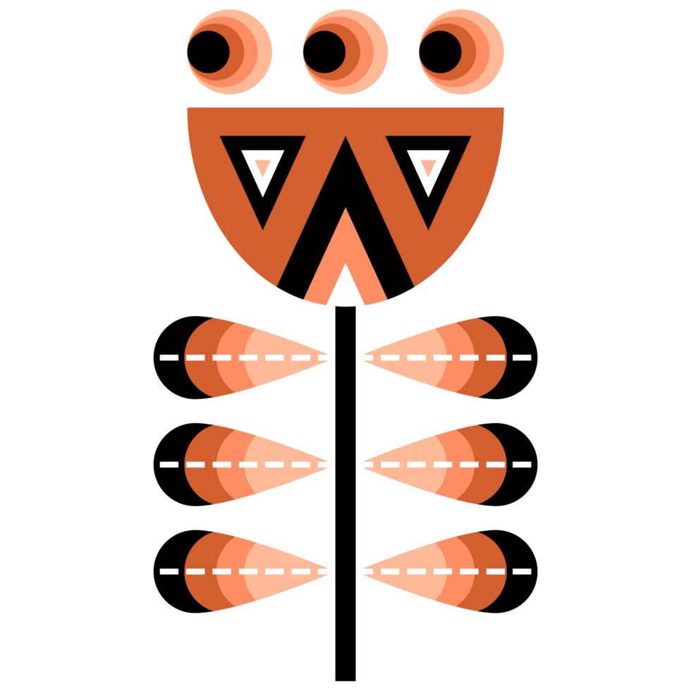 Scandinavian Folk Art Flower 12959366 PNG scandinavian-folk-art-flower-12959366-png