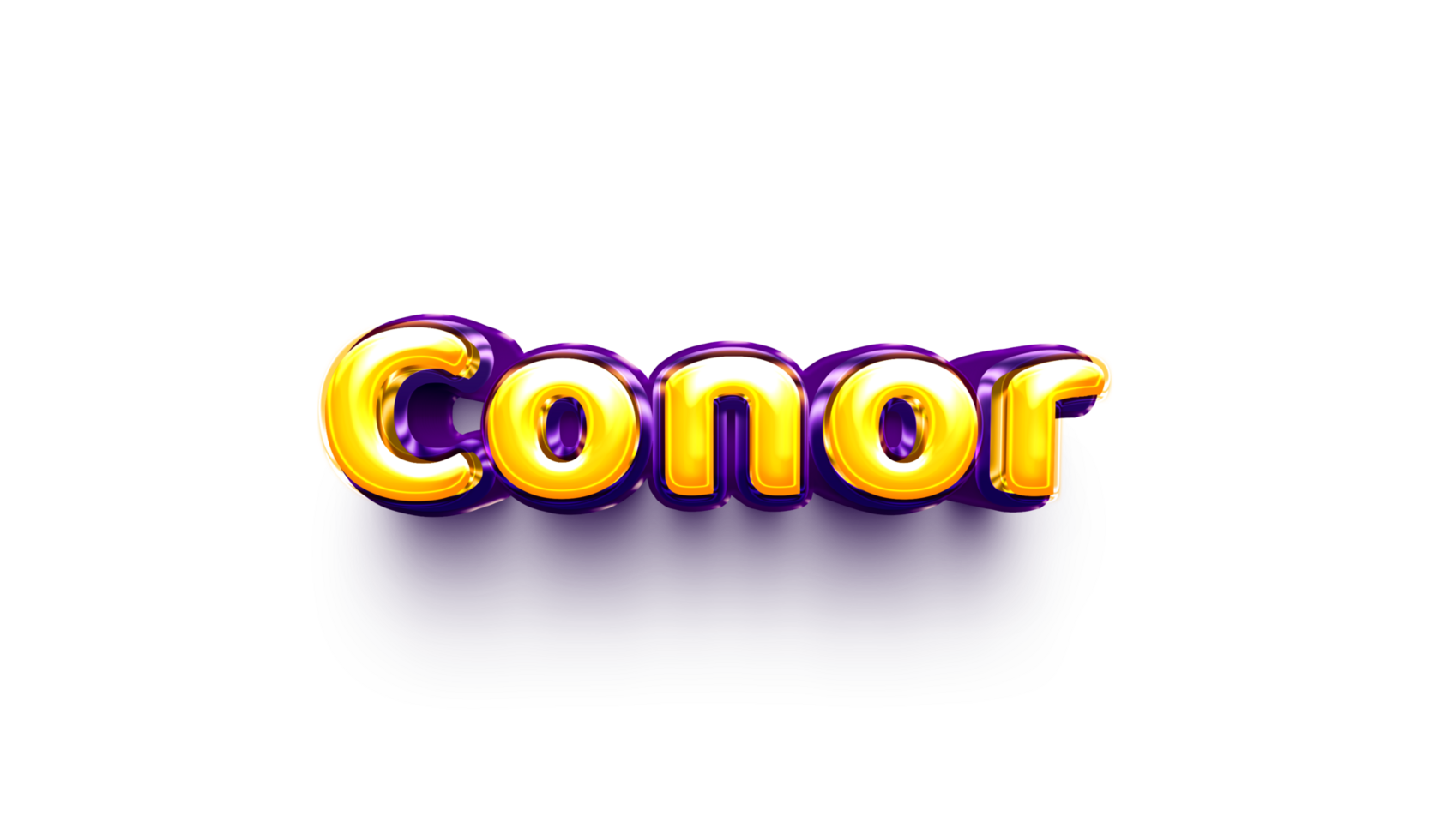 names of boys English helium balloon shiny celebration sticker 3d inflated png