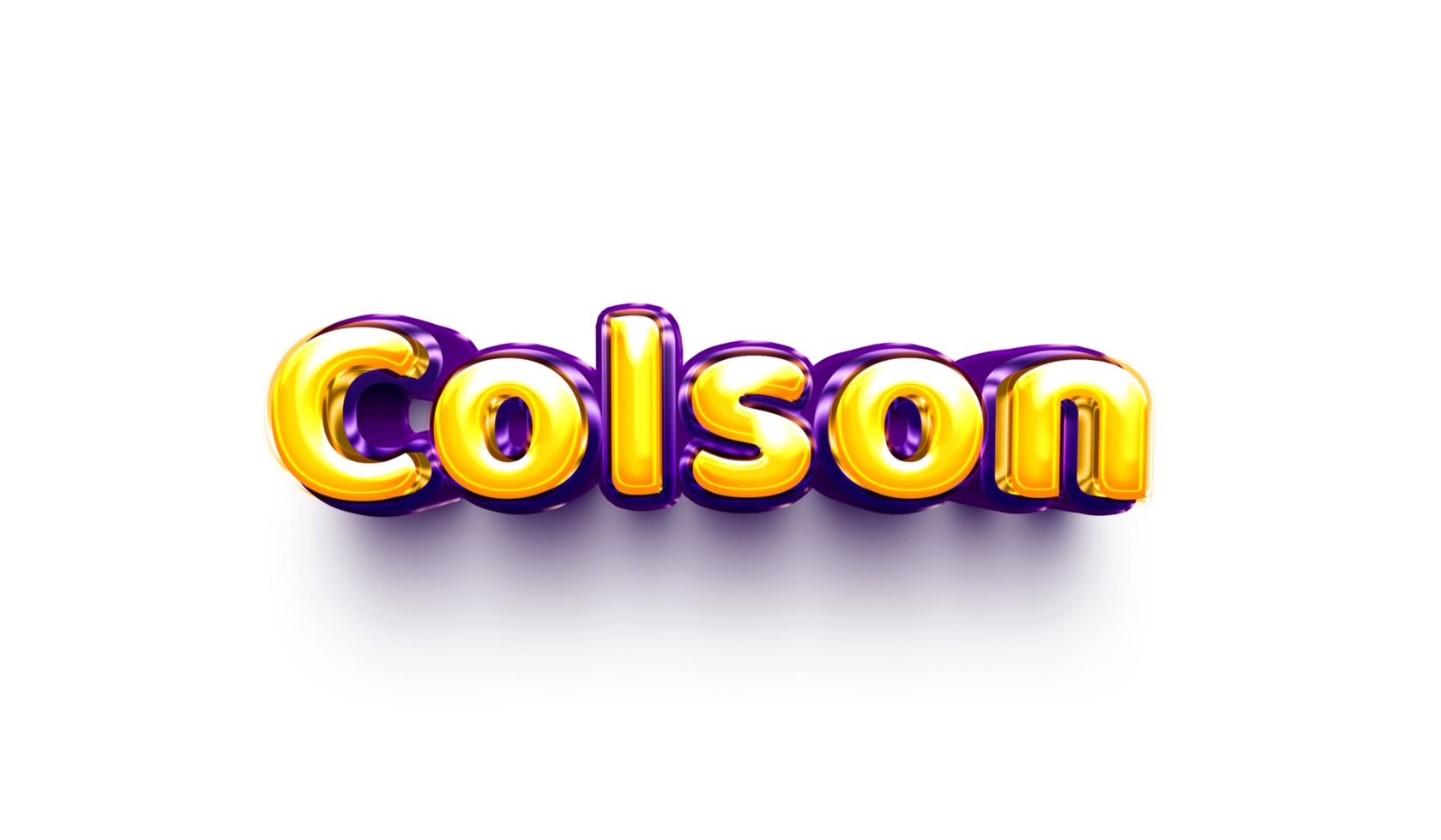 names of boys English helium balloon shiny celebration sticker 3d inflated png