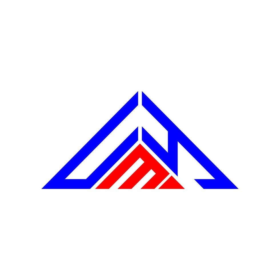 UMY letter logo creative design with vector graphic, UMY simple and modern logo in triangle shape.
