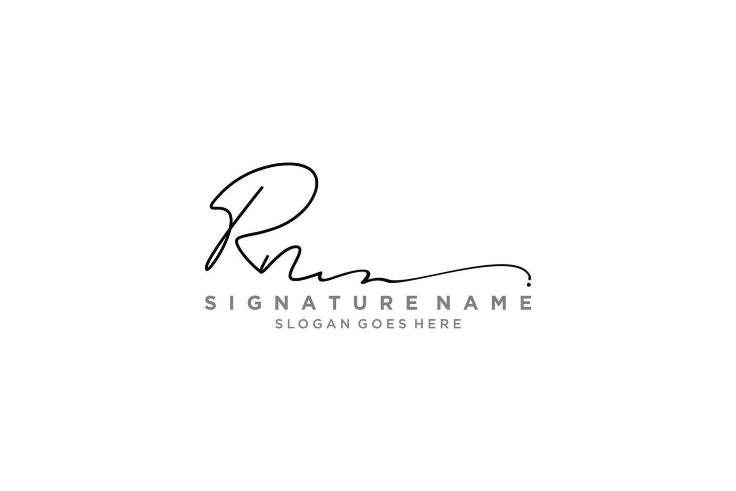 Initial RN Letter Signature Logo Template elegant design logo Sign Symbol template vector icon