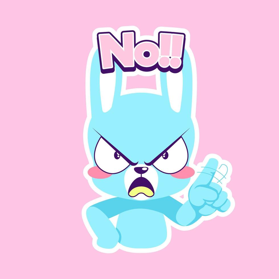 cute little bunny drawing cartoon, rabbit sticker vector