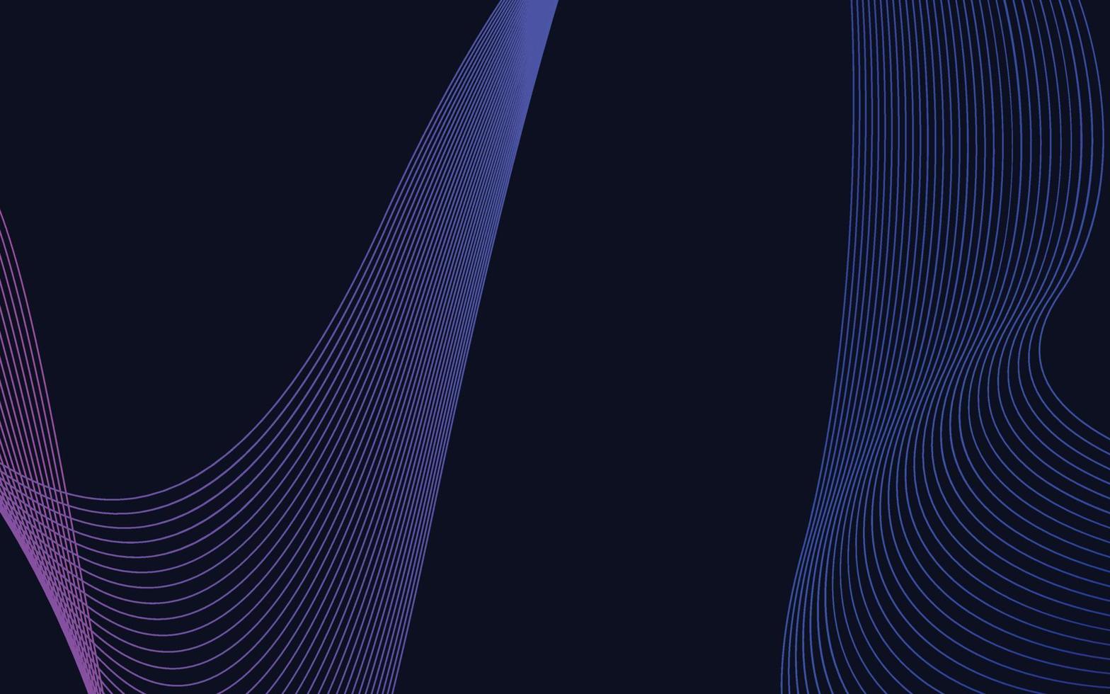 fondo de onda de línea de tecnología de color azul abstracto vector