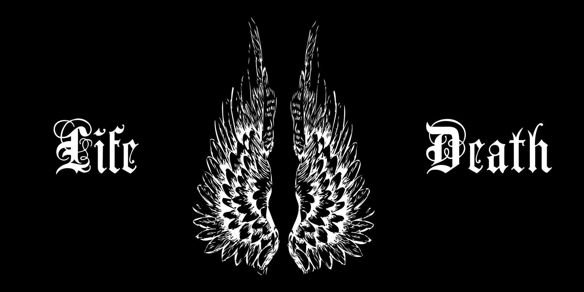 Bird wings vector