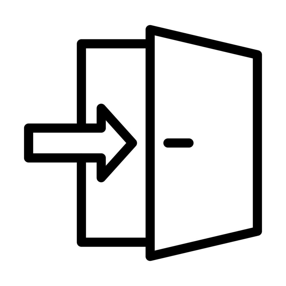 Exit Door Icon Design vector