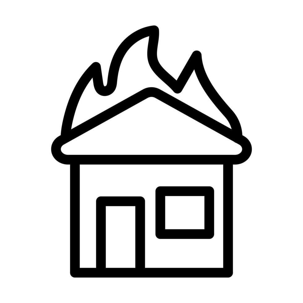 Burning House Icon Design 12960664 Vector Art at Vecteezy