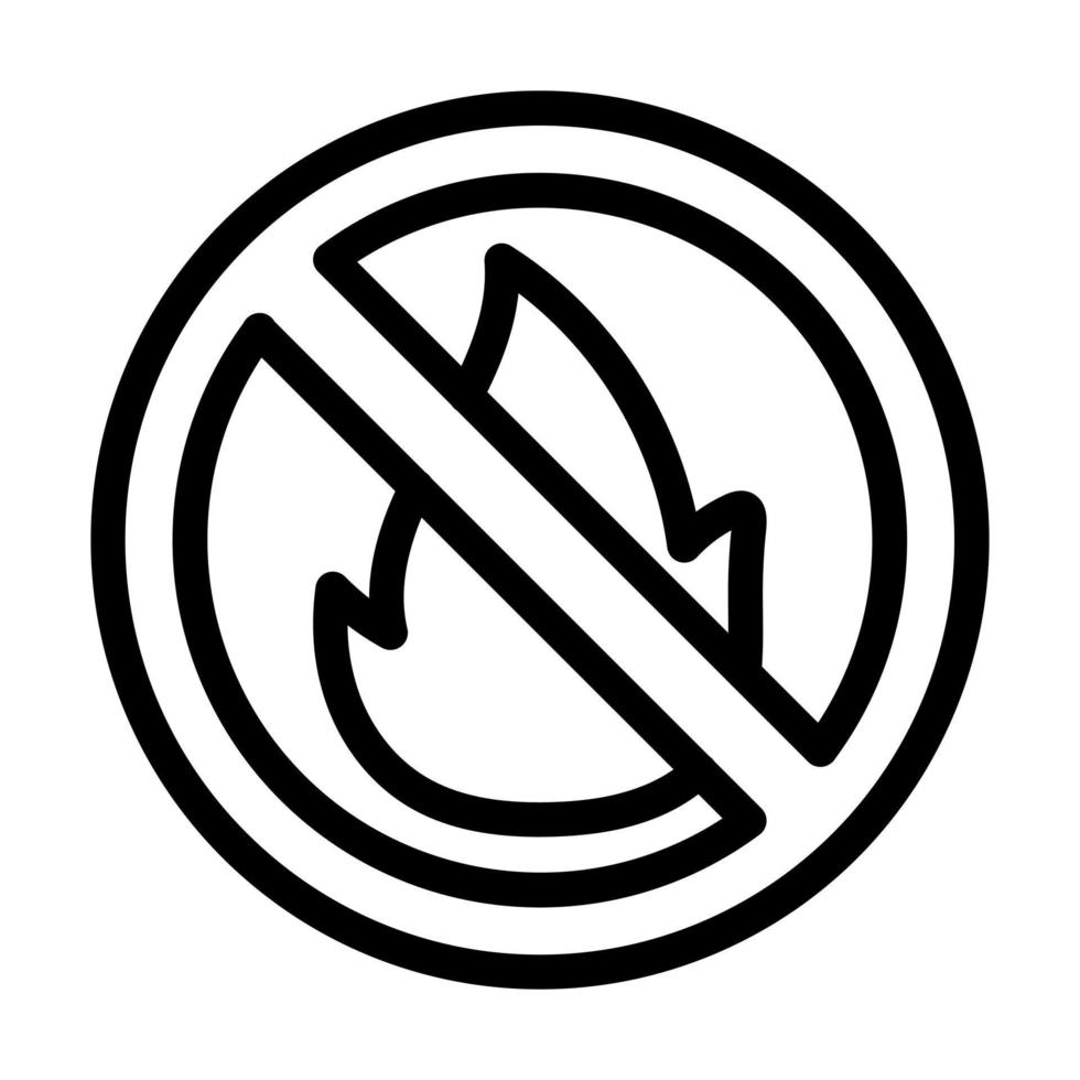 No Fire Icon Design vector