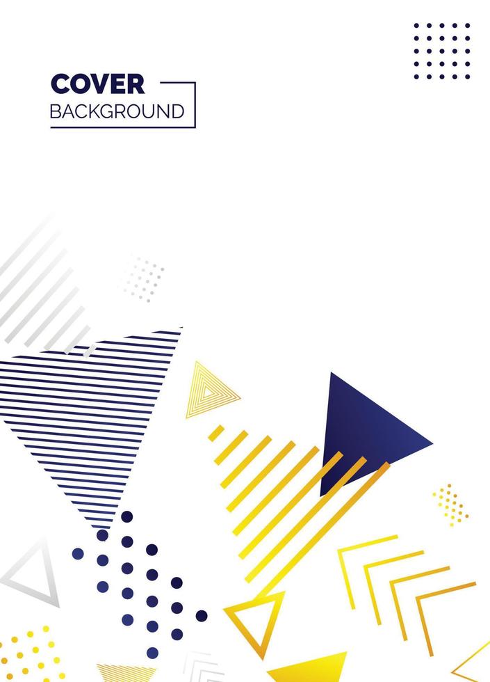 Colorful abstract minimalistic style poster. memphis geometric background. cover template. creative pattern Vectors