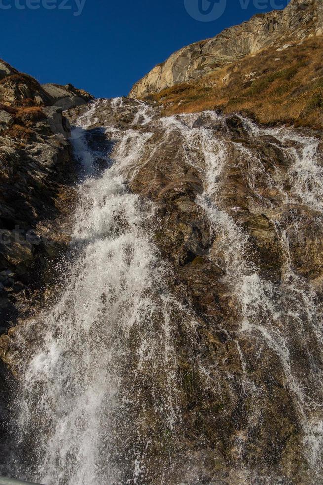 hiking in the swiss alps photo