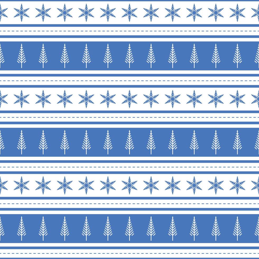 Hand drawn knit merry christmas or xmas seamless design pattern. Festive winter texture. vector