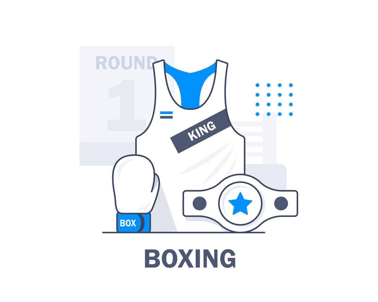 boxeo,guantes de boxeo,icono de diseño plano ilustración vectorial vector