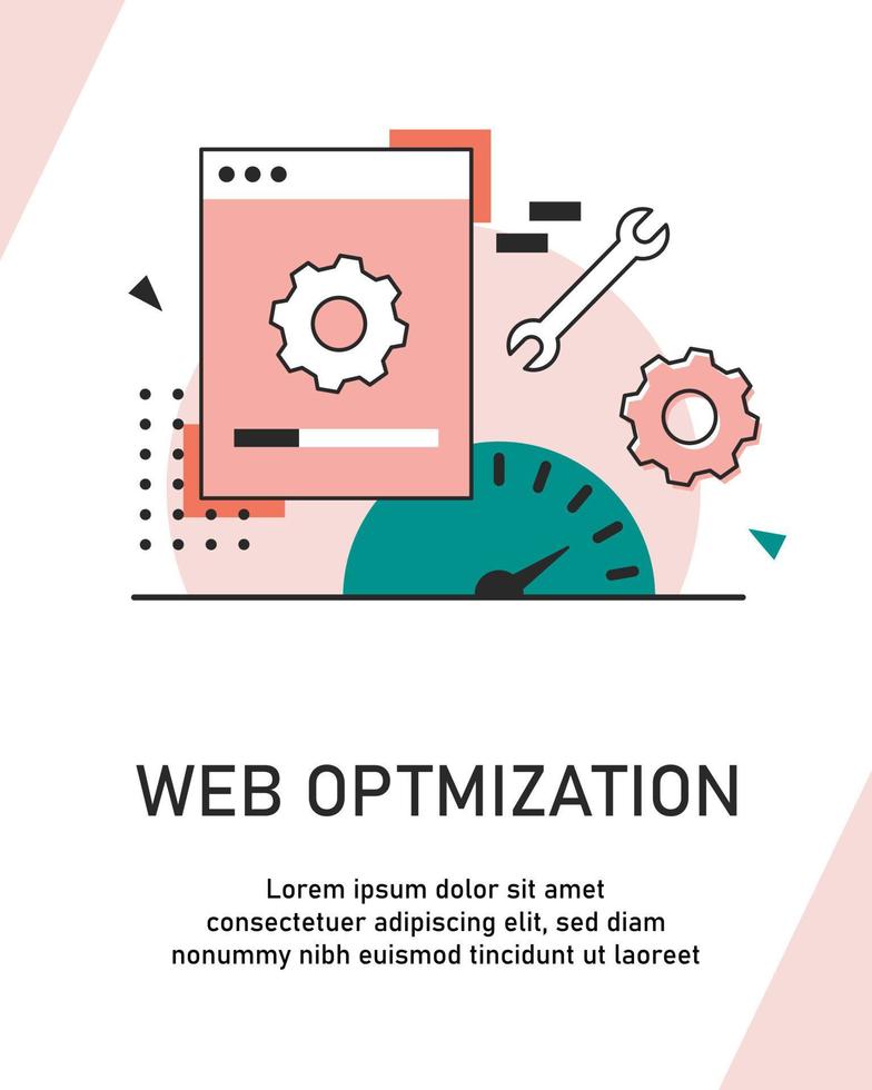 concepto de actualización y actualización del software del sistema. proceso de carga en la pantalla del teléfono inteligente, desarrollo de aplicaciones, ilustración de vector de icono de diseño plano