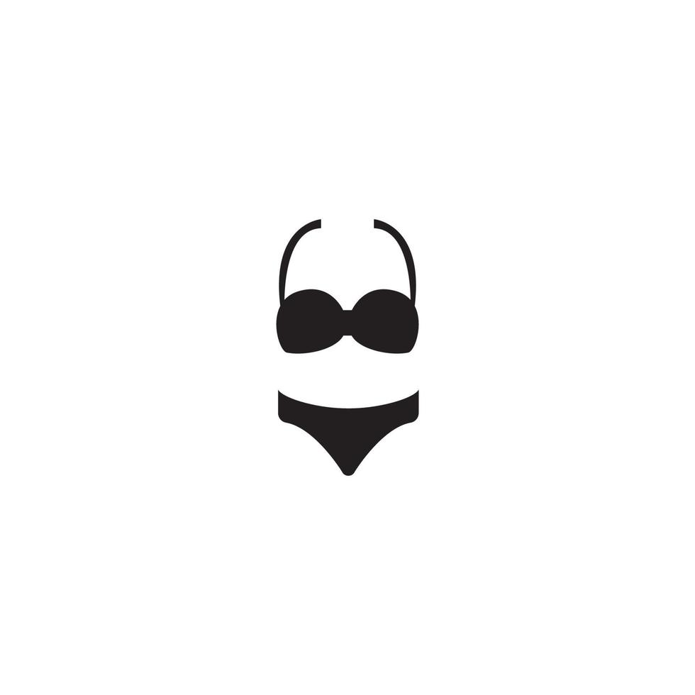 Women's underwear icon logo, vector design