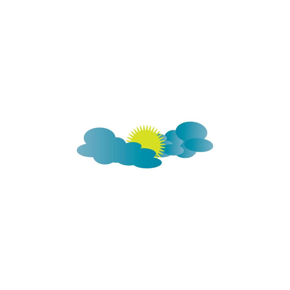 Weather icon logo, vector design