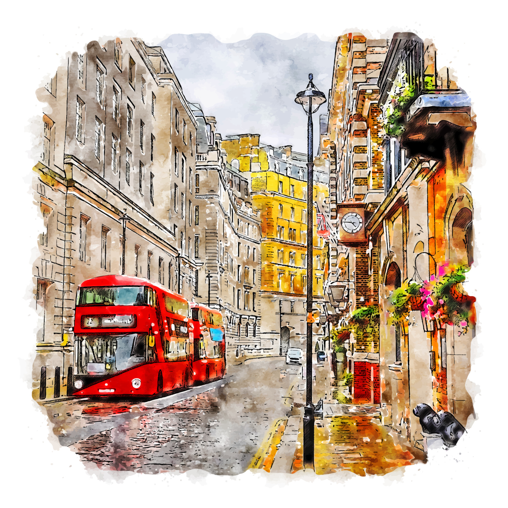 Pencil sketch of london hires stock photography and images  Alamy