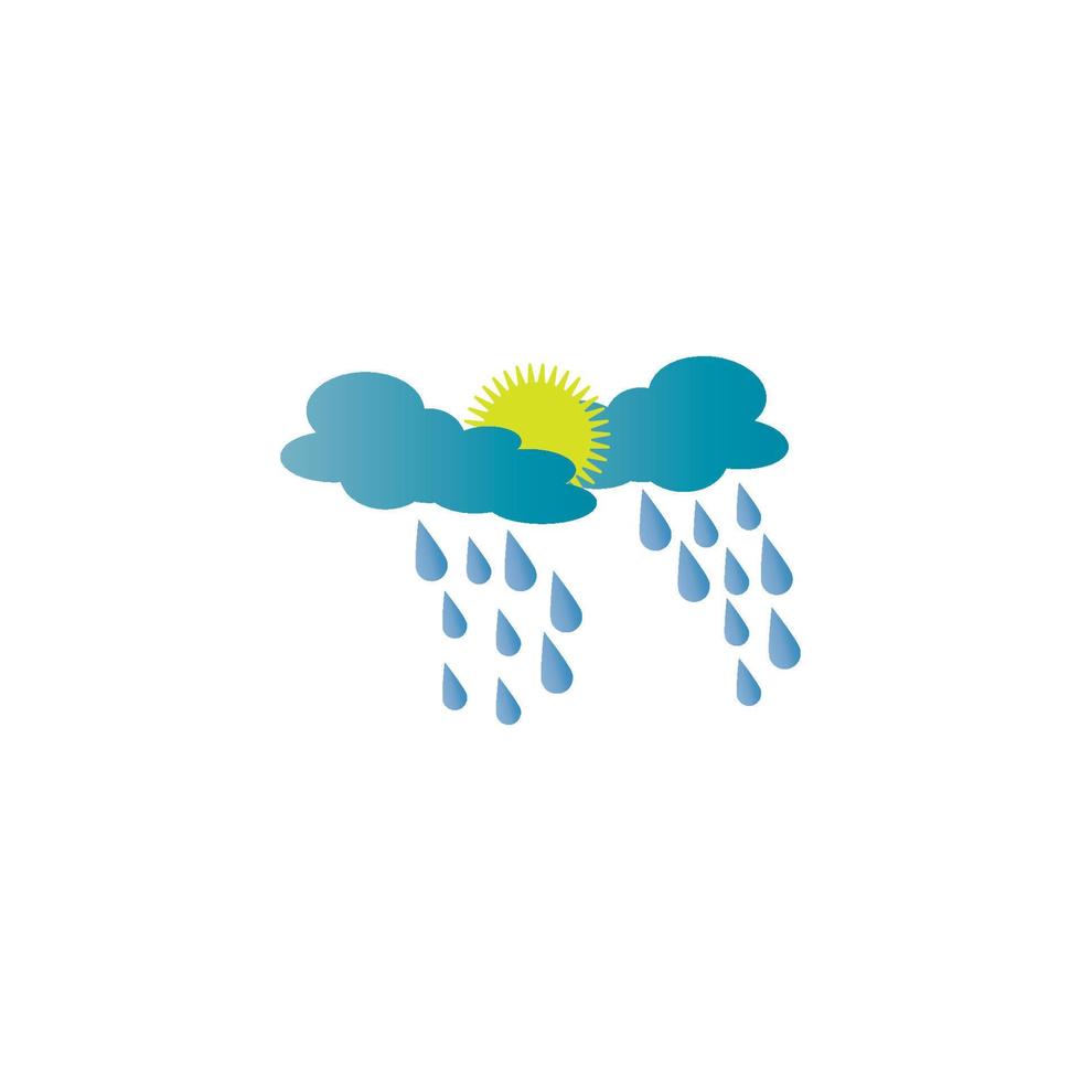 Weather icon logo, vector design