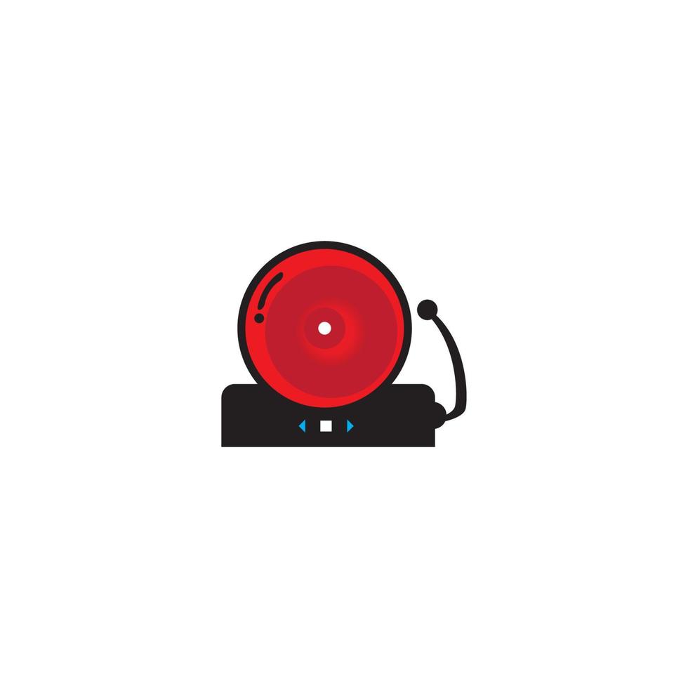 Vector Alarm bell logo icon template vector