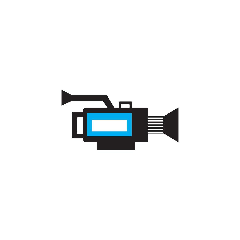 Film and camera  icon logo, vector design illustration