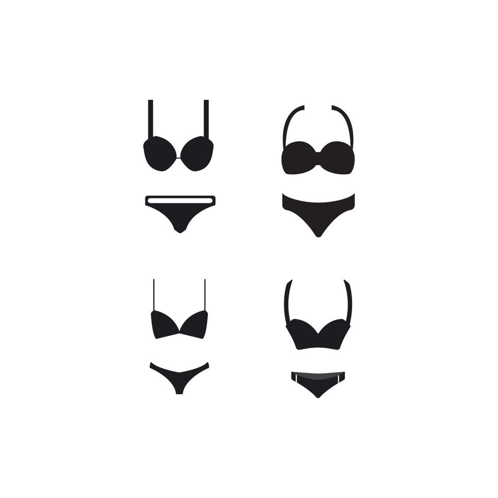 Women's underwear icon logo, vector design