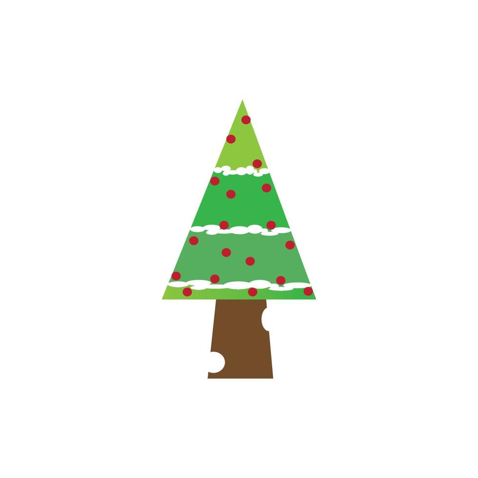 Christmas tree  icon logo, vector design