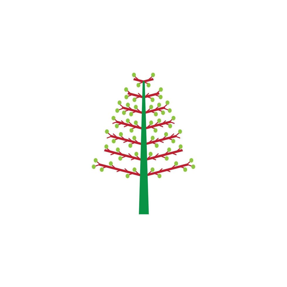 Christmas tree  icon logo, vector design